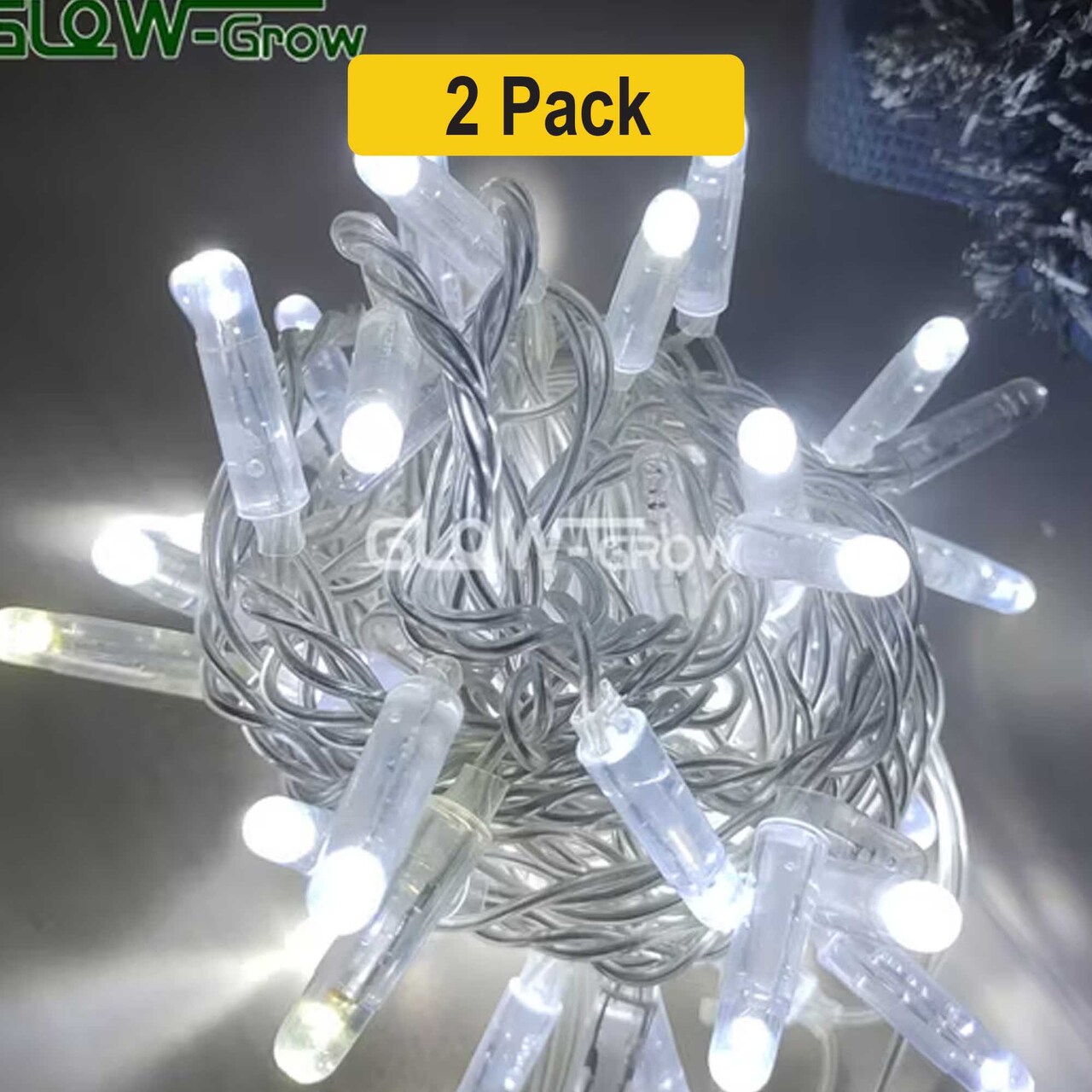 Versatile 400 LED Clear String Lights — 8 Functions, 96ft, Energy-Saving, Connectable